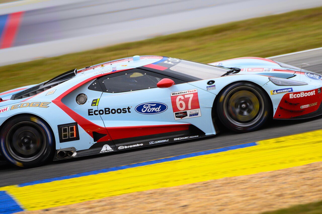 Ford GT GTE racing at Petit Le Mans in 2019